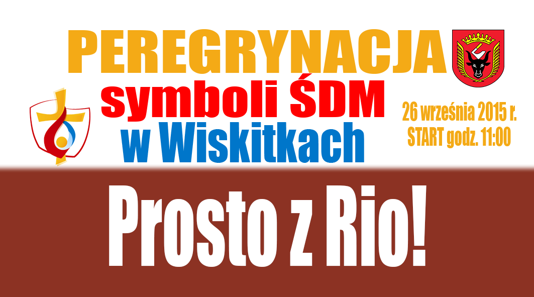 Symbole ŚDM w Wiskitkach