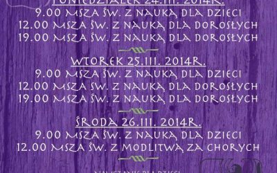 Rekolekcje Wielkopostne